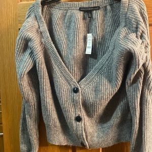 Worn once! Tags removed slouchy cropped cardigan
